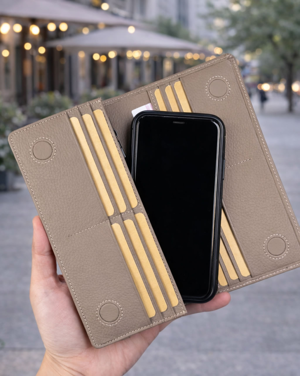 Draven Telefon Bölmeli Kadın Cüzdan - Vizon
