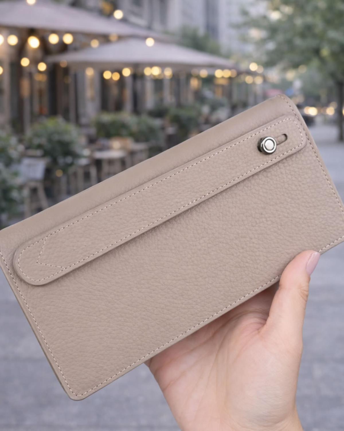 Draven Telefon Bölmeli Kadın Cüzdan - Vizon