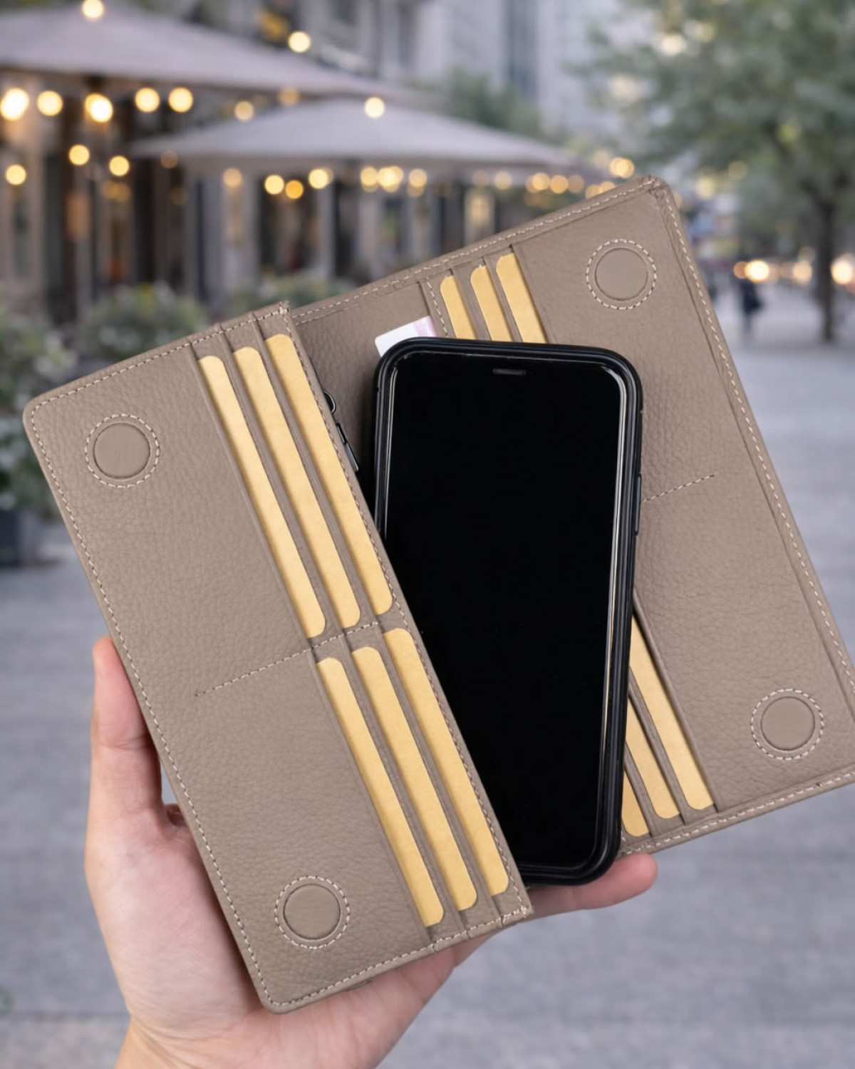 Draven Telefon Bölmeli Kadın Cüzdan - Vizon