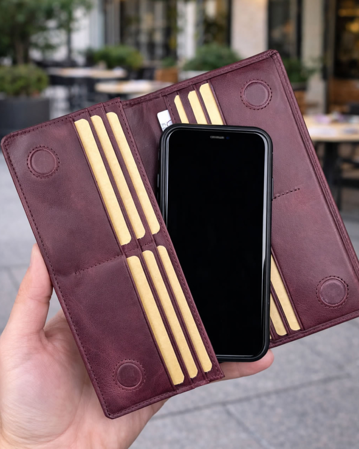 Draven Telefon Bölmeli Kadın Cüzdan - Mor