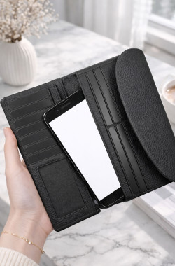 Rose Kadın Cüzdan - Siyah