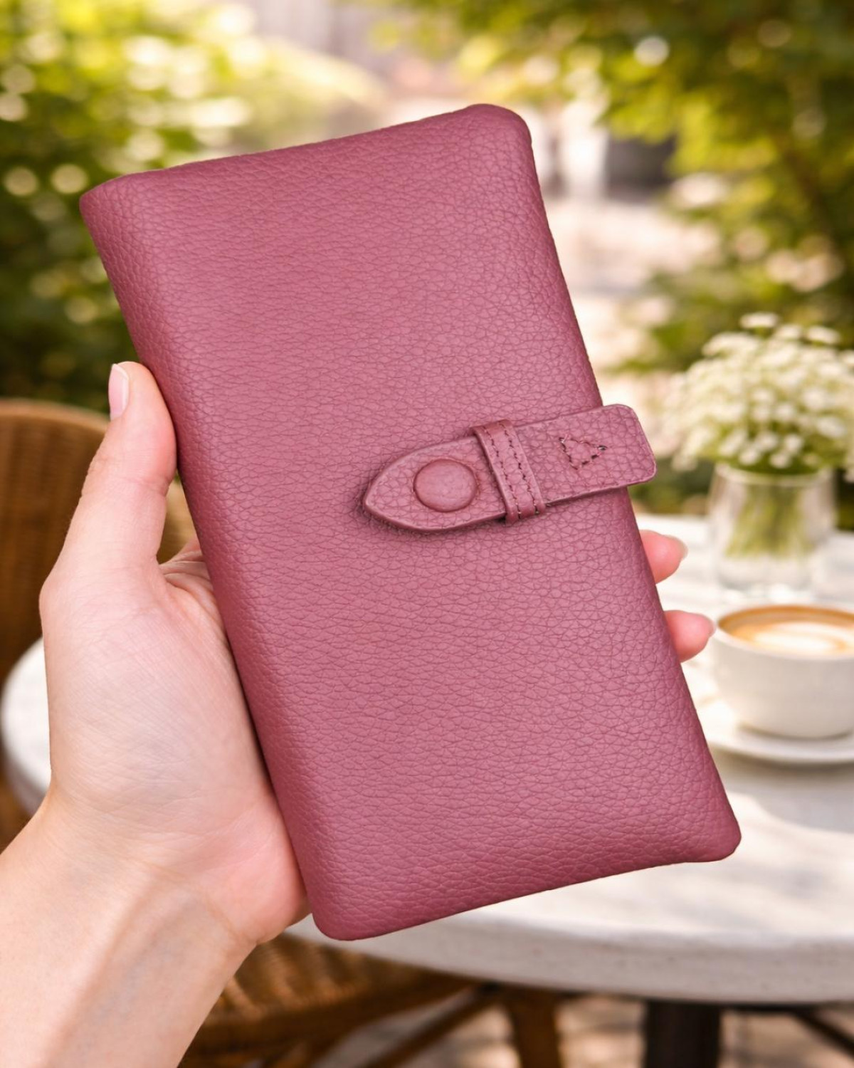 Valeria Cüzdan Fermuarlı ve Mıknatıslı - Bordo