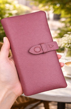 Valeria Cüzdan Fermuarlı ve Mıknatıslı - Bordo