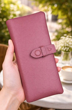 Valeria Cüzdan Fermuarlı ve Mıknatıslı - Bordo